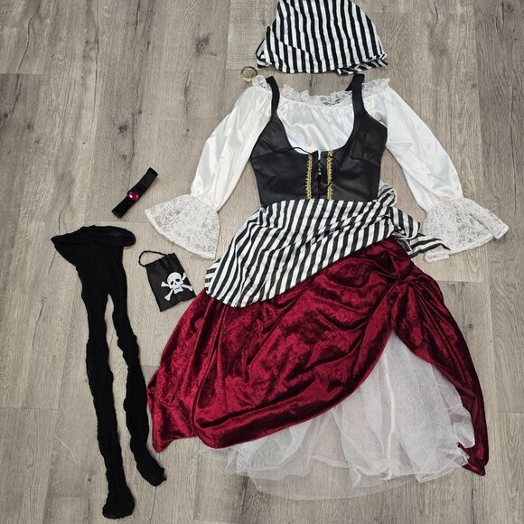 Women's InCharacter Pirate Costume Gasparilla Cosplay Disney Cruise Halloween - Picture 2 of 16